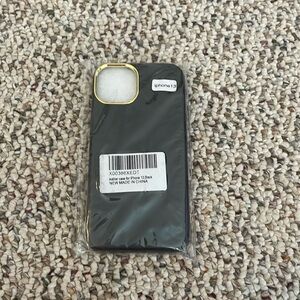 New Black Leather IPhone 13 Case